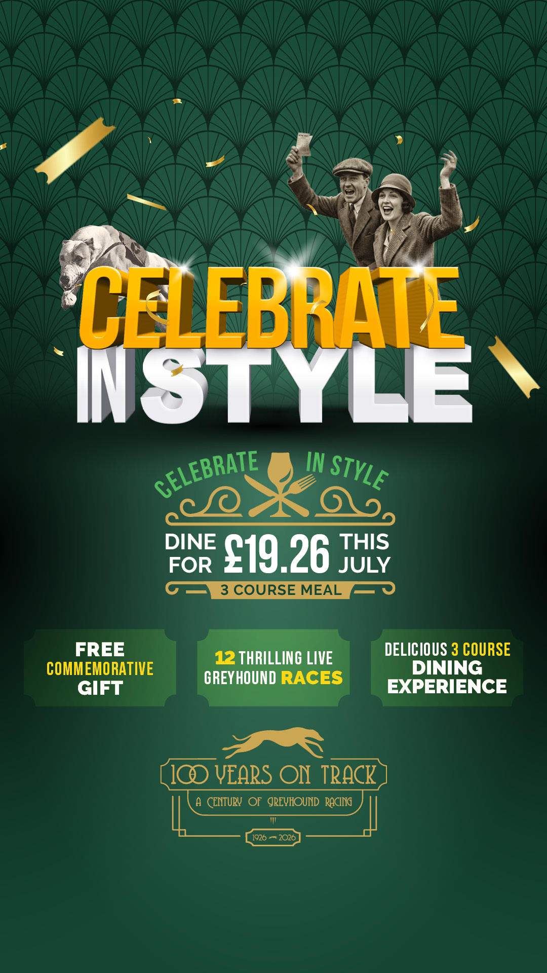 100 Years Rest Offering at Dunstall Park Greyhound Stadium