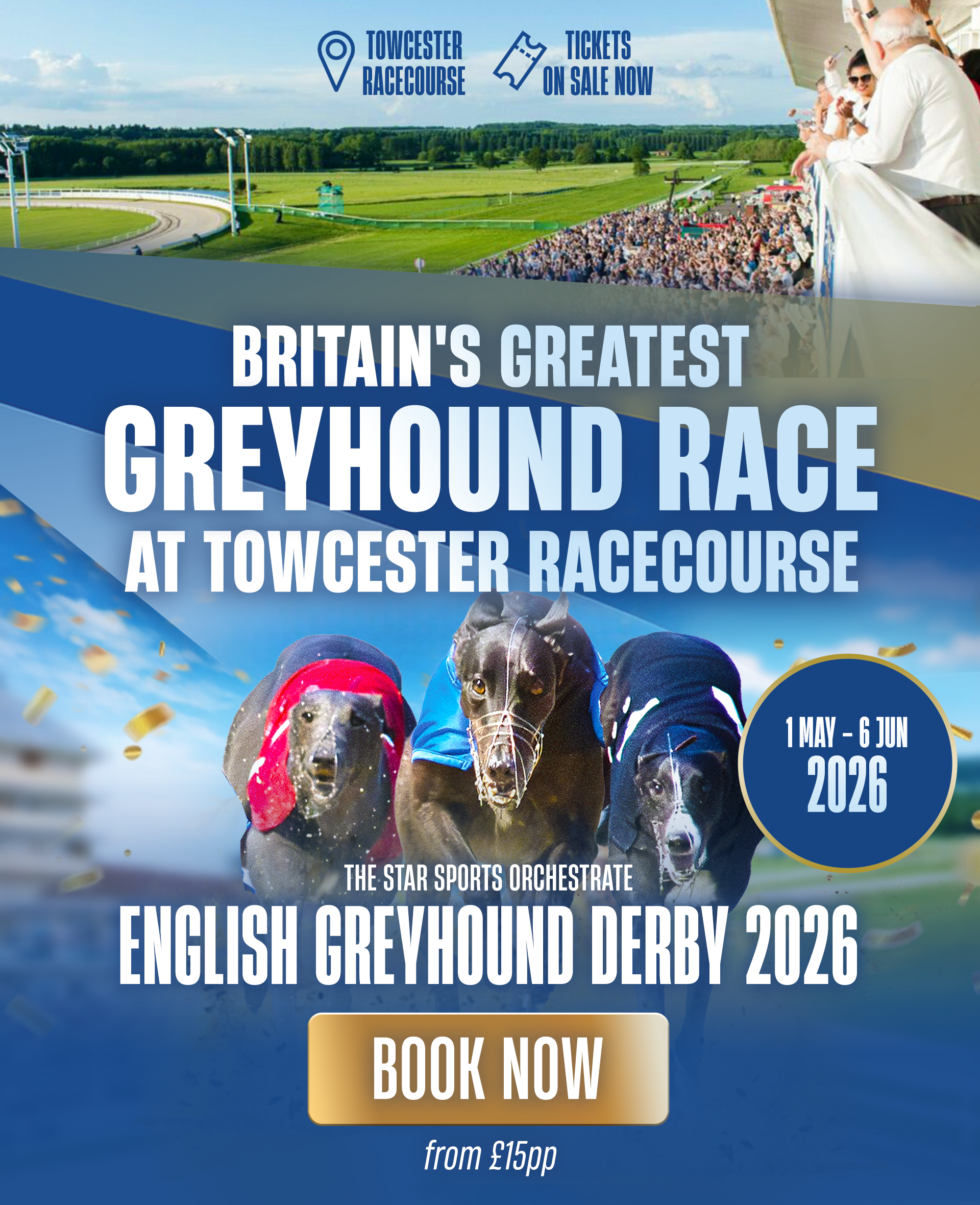 English Greyhound Derby 2026 at Towcester Racecourse